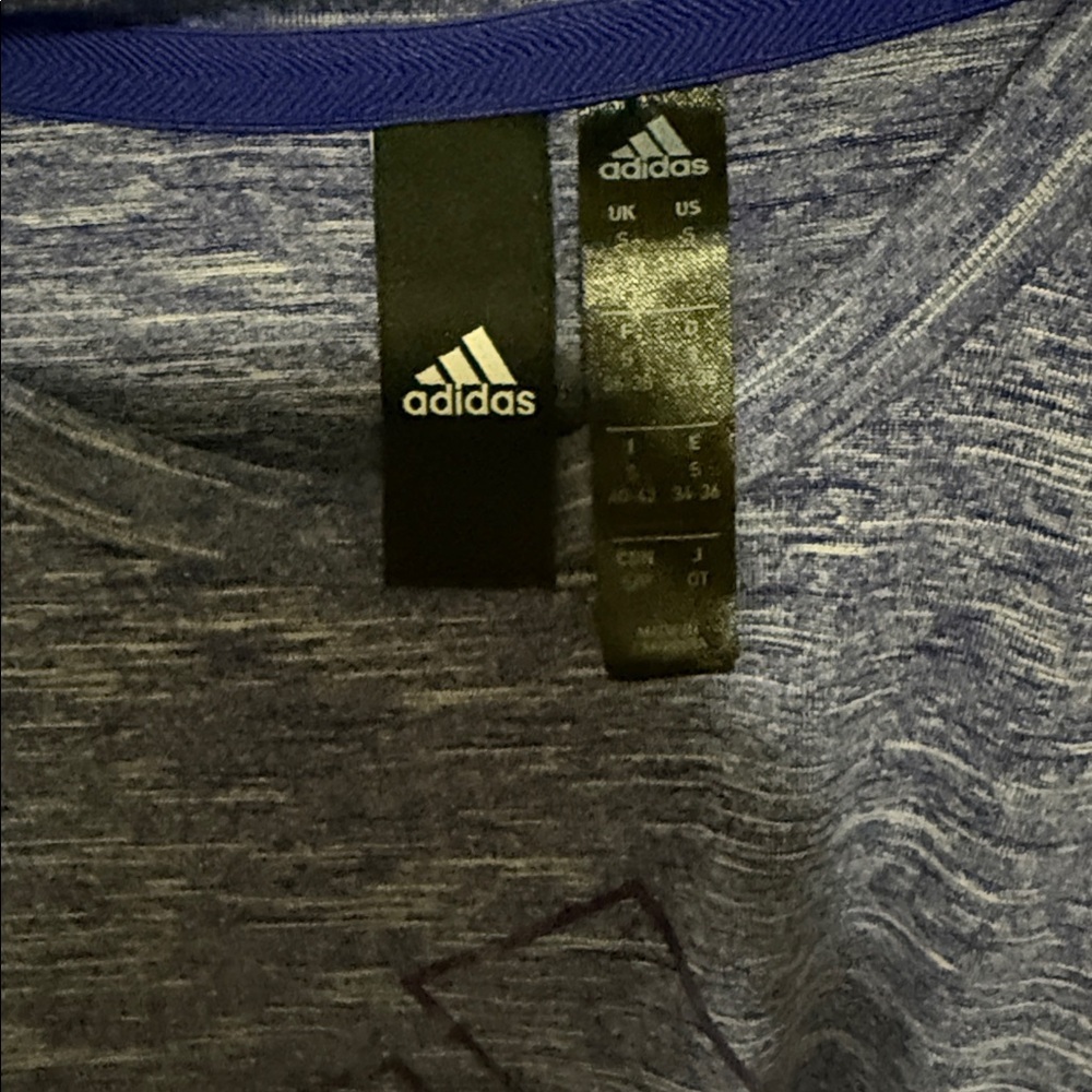 adidas Heathered Blue Tank Top with a Razorback [Small] - Picture 2 of 7